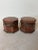Pair of antique 19th century, Italian red marble octagonal Inkwells or Decorative Boxes with bronze mounts. These French,...