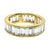 Contemporary Vintage 18k Yellow Gold Baguette Cut Diamond Eternity Band, Size 6 For Sale - Image 3 of 7