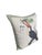 Vintage Tropical Linen Toucan Throw Pillows With Green Striped Borders, 2 Pieces For Sale In West Palm - Image 6 of 12