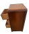 1920s Art Deco Nightstand Bed Side Table Three Drawers Bakelite Handles Waterfall Top For Sale - Image 4 of 12