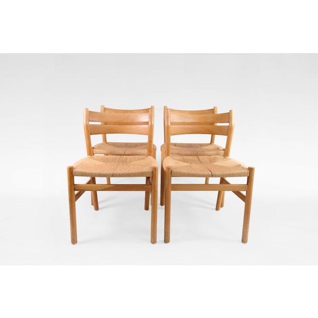 Børge Mogensen BM1 Dining Chairs by Børge Mogensen for C.M. Madsen, Denmark, 1960s, Set of 4 For Sale - Image 4 of 8