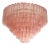 Pink Murano Glass Tronchi Chandelier, Italy, 1990s For Sale