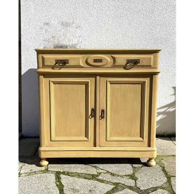 Wood Cabinet with Washbasin, 1930s For Sale - Image 7 of 14