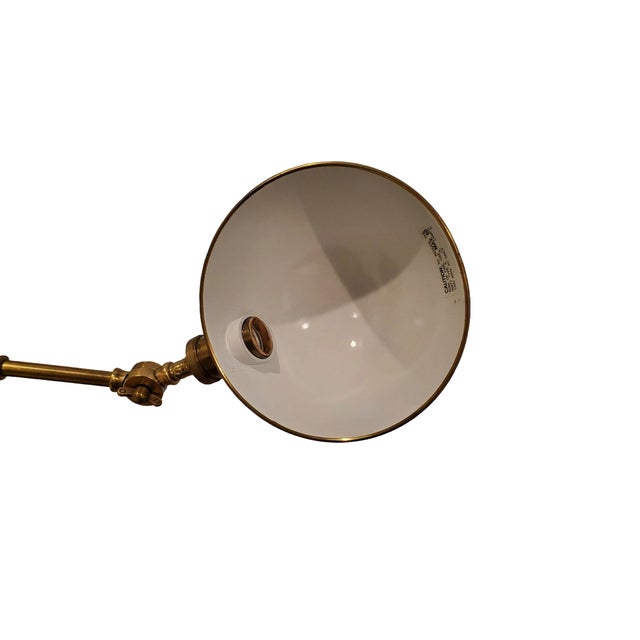 Robert Abbey Neiman Marcus Robert Abbey Articulated Pharmacy Floor Lamp - Burnished Brass For Sale - Image 4 of 7