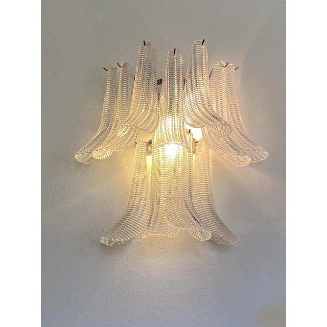 Glass Murano Glass Wall Sconces by Simoeng, Set of 2 For Sale - Image 7 of 13