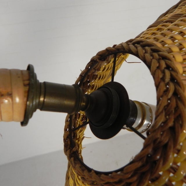 Vintage Standing Bamboo Lamp, 1950s For Sale - Image 18 of 18