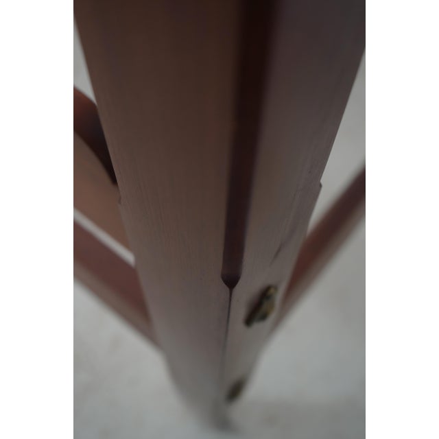 Brown Seely Cherry Queen Size Pencil Post Bed For Sale - Image 8 of 16