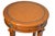 1980s Maitland Smith Style Round Leather Wrapped Brass Gueridon Side Drink Table For Sale - Image 5 of 11