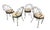 Hollywood Regency 1950s Italian Wrought Iron Dining Chairs Hunter Green,Featuring a Distinct Scallop “Peacock” Shaped Scrollwork Backrest - Set of 4 For Sale - Image 4 of 12