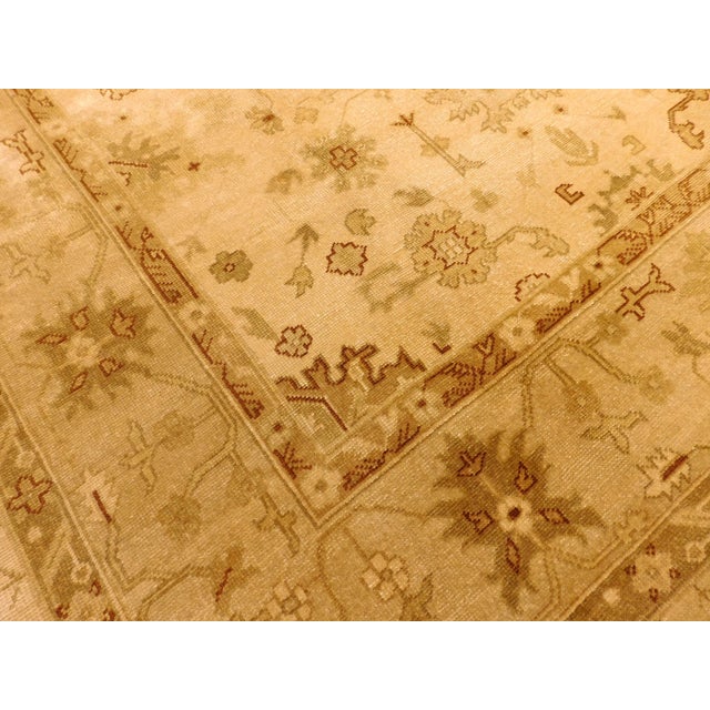 2010s Hand-Knotted Indian Rug of Oushak Design- 8'1"x 9'11" For Sale - Image 5 of 10