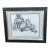 Mid Century Female Nude Drawing, Framed For Sale