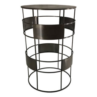 New Handmade Bistro High Table in Wrought Iron, Customizable For Sale