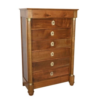 Early 19th Century Empire Chest of Drawers in Cherry Trees For Sale