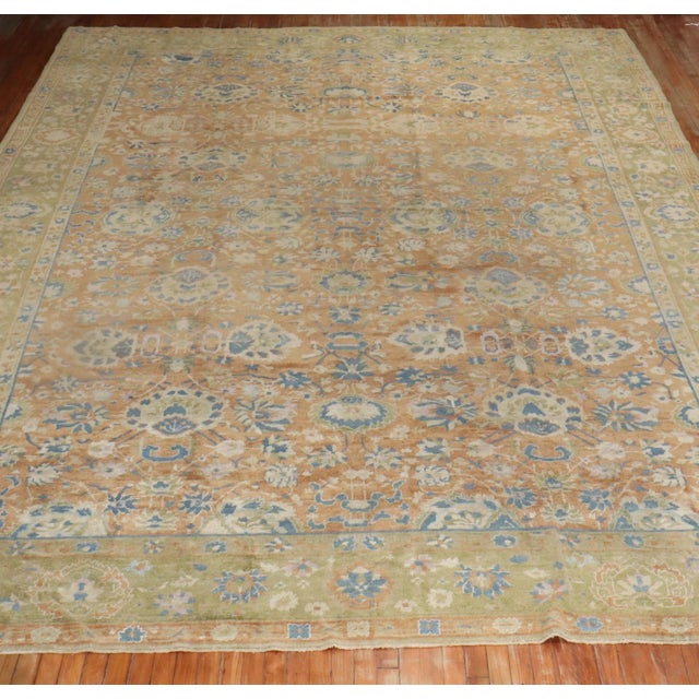 Early 20th Century Early 20th Century Antique Zabihi Collection Large Chinese Carpet - 10'9" x 16'2" For Sale - Image 5 of 12