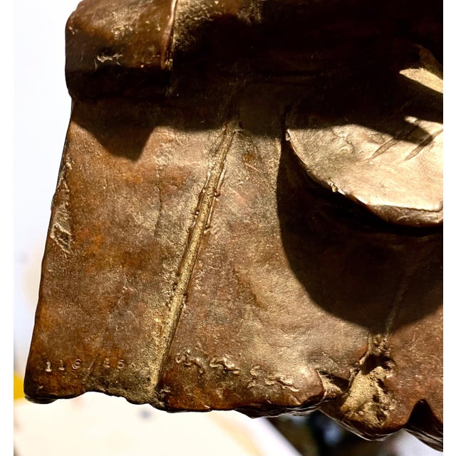 David Aronson, Bronze Sculpture Relief Troubadour Figurative American Modernist David Aronson For Sale - Image 9 of 11