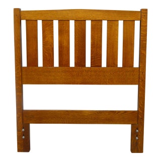 Stickley Mission Oak Twin Size Single Headboard For Sale