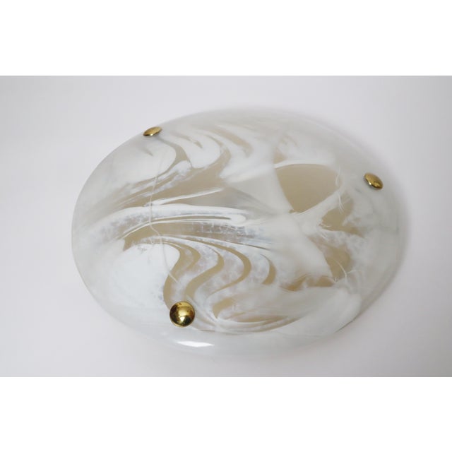 Marble Murano Glass Flush Mount by Egon Hillebrand for Hille, Germany, 1960s For Sale - Image 9 of 11