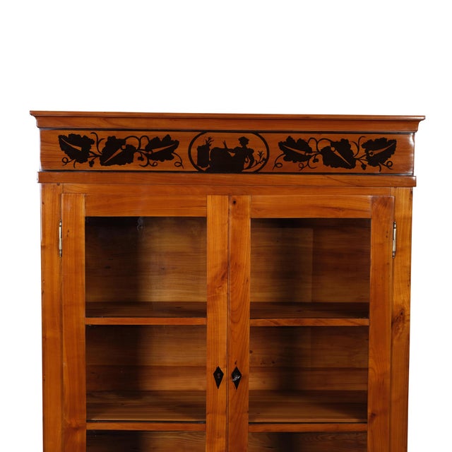 Biedermeier Top Display Cabinet in Cherry Tree, Rhineland, 1880s For Sale - Image 5 of 7