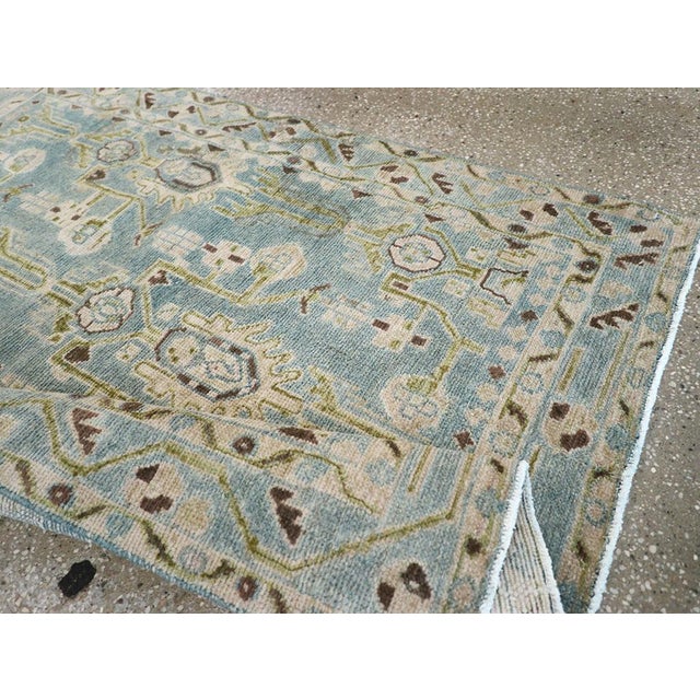 Textile Galerie Shabab Collection Mid-20th Century Persian Malayer Throw Rug For Sale - Image 7 of 8