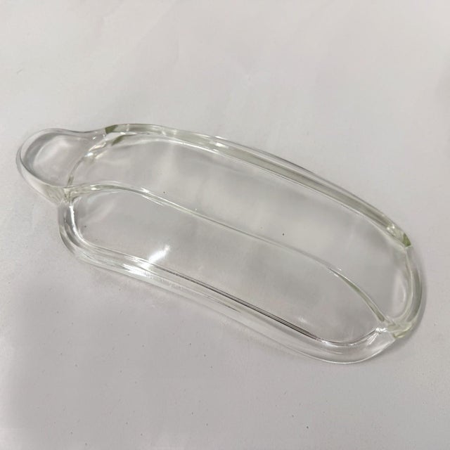 Indiana Glass Company Vintage Mid-Century Modern Clear Glass Banana Split & Ice Cream Boats - Set of 6 For Sale - Image 4 of 4