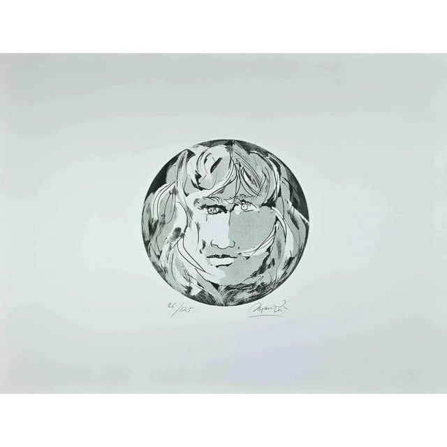 Round Medusa is an original etching realized by Giacomo Manzù in 1970s. Hand-signed. Numbered on the lower left. Ed....