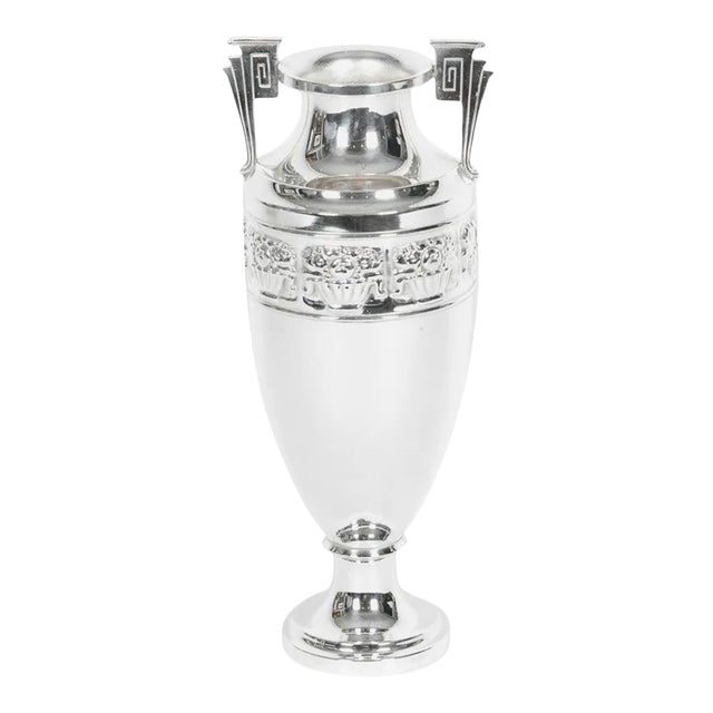 Vintage Silver Plate Art Deco Piece / Vase For Sale