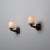 This set of Italian wall sconces from the 1950s exemplifies mid-century modern elegance. Each sconce features a robust...
