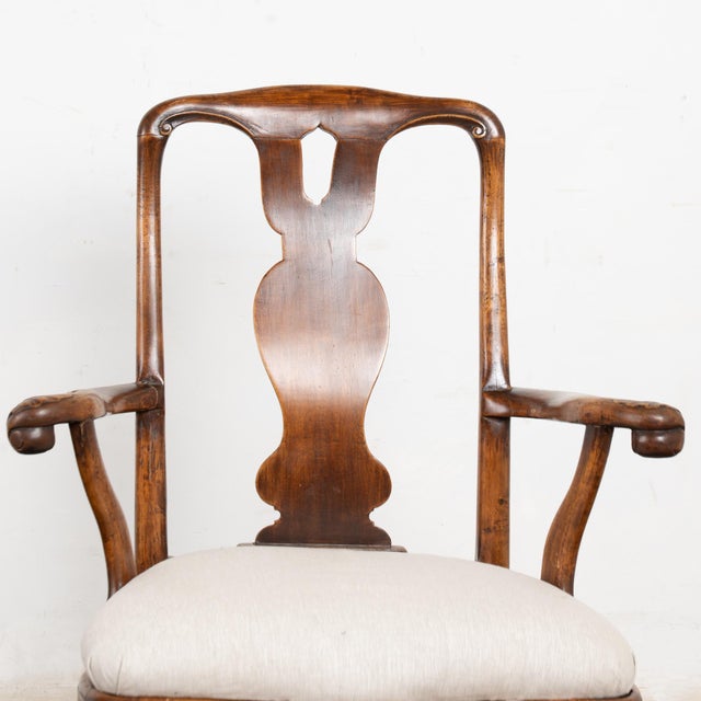 Late 18th Century Pair of Swedish Rococo Walnut Armchairs For Sale - Image 10 of 15