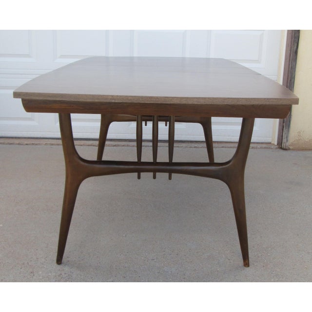 Mid 20th Century Mid Century Modern Holman Furniture Manufacturing Co Walnut Dining Table For Sale - Image 5 of 18