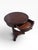 Theodore Alexander Theodore Alexander Burl Wood Accent / Martini Table With Drawer & Engraved Metal Supports For Sale - Image 4 of 10