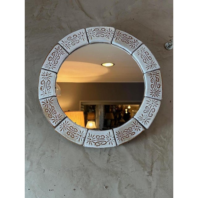Ceramic Mirror, 1960 For Sale - Image 4 of 7