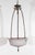 Late 19th Century White Glass Victorian Pendant Light with a Brass Frame and Canopy For Sale - Image 10 of 10