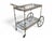 Brass Bar Trolley with Double Glass Shelf, 1960s For Sale - Image 3 of 8