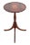 George III Style Flame Mahogany, Rosewood, and Marquetry Tripod Table, 20th century, the hinged scalloped top above a...
