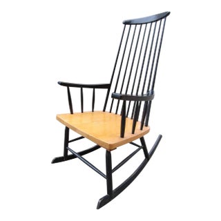 Ebonized Vintage Modern Style Rocker For Sale