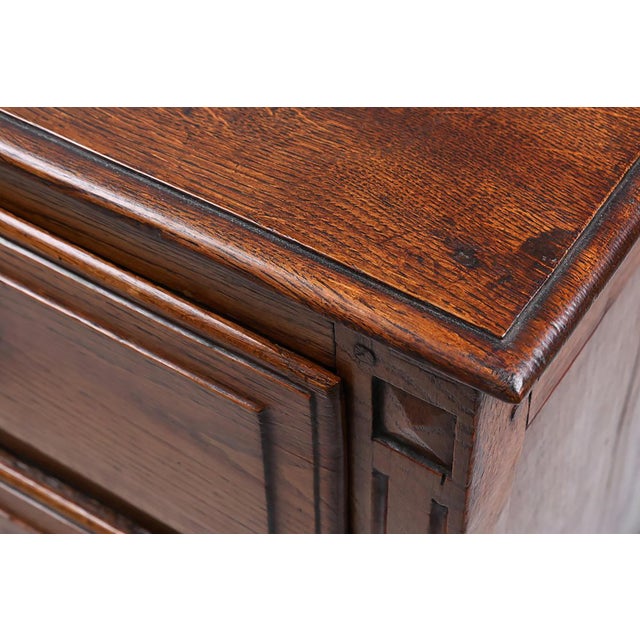 French Rustic Chest of 3 Drawers in Oak, 1850s For Sale - Image 14 of 16