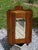 Brown Antique Oak Corner Medicine Cabinet Beveled Mirror Cupboard Kitchen Apothecary For Sale - Image 8 of 13