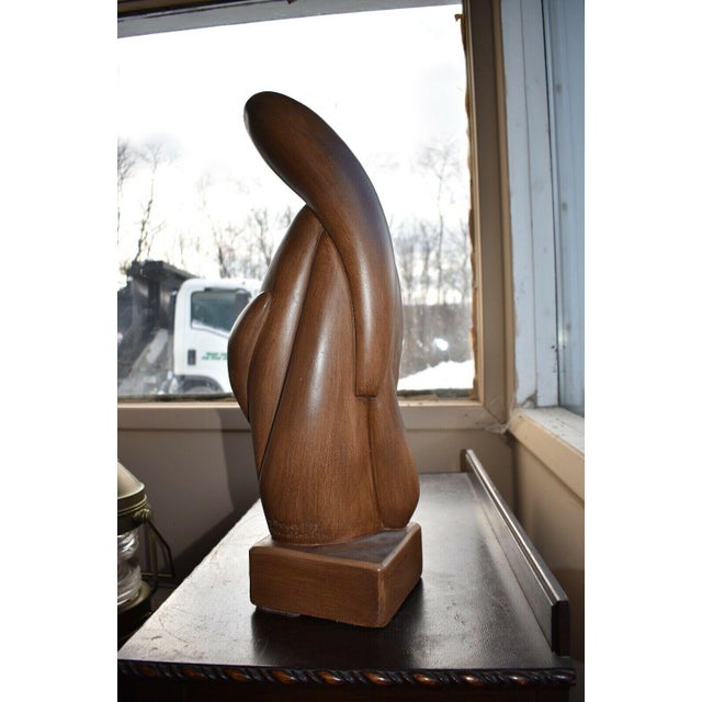 1960s Mid Century Modern Marwal Ind Inc Couple Table Sculpture Signed Brower For Sale - Image 6 of 11