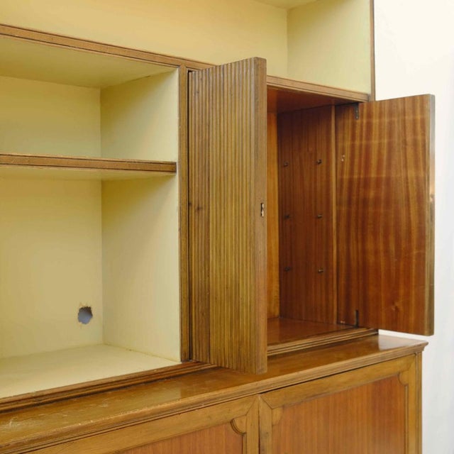 Italian Wooden Bookcase, 1960s For Sale - Image 3 of 16