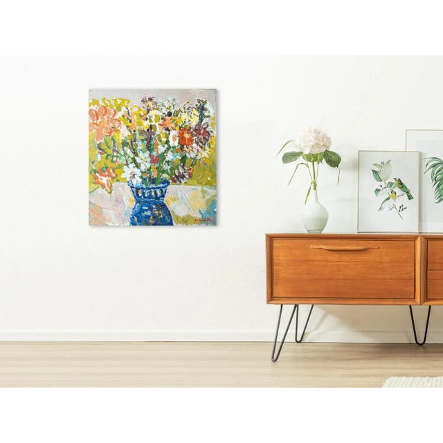 Spring Flowers, Oil on Panel, Framed For Sale - Image 3 of 11