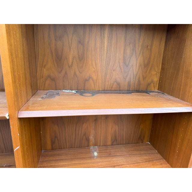 Mid Century Modern "Poul Hundevad" Teak Wood Double Bookcase For Sale - Image 9 of 16