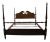 Ethan Allen Georgian Court Collection Solid Cherry Traditional Style Queen Size Four Poster Bed 11-5654 For Sale
