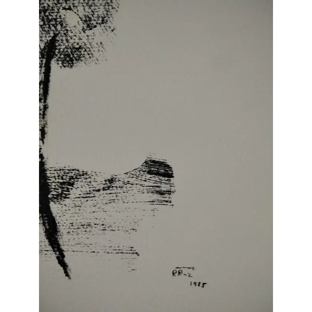 1980s Rafael Ruz, Composition, 1985, Mixed Media on Paper For Sale - Image 5 of 6