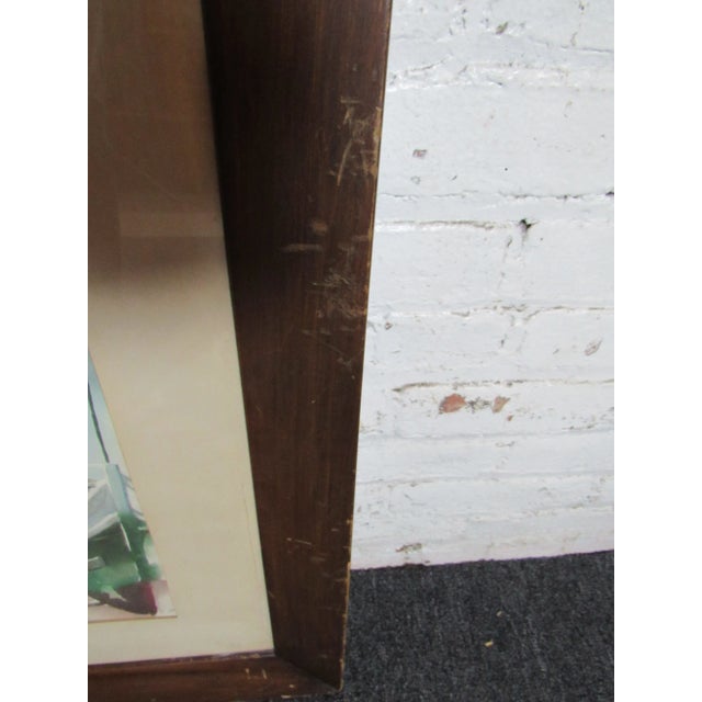 Framed Watercolor Painting For Sale In New York - Image 6 of 8