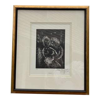 Marc Chagall - Original Series Engraving, Pencil Signed and Numbered, Geneve, 1984 For Sale