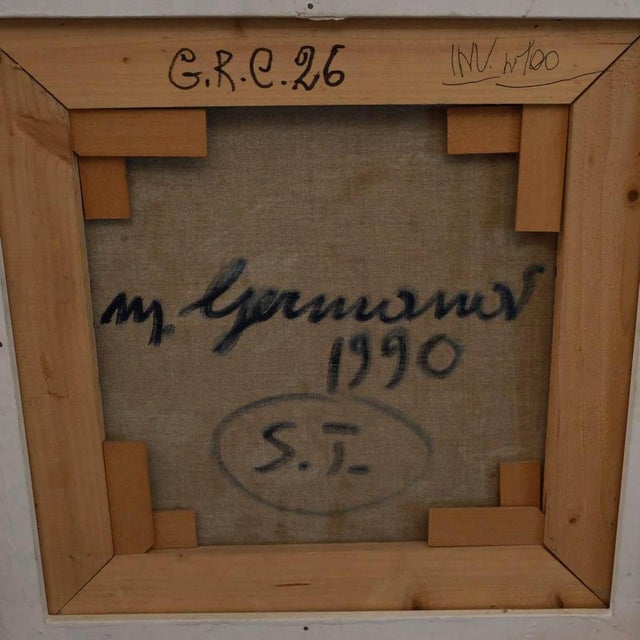 Mimmo Germana, Figurative Composition, Oil on Canvas, Framed For Sale - Image 10 of 18