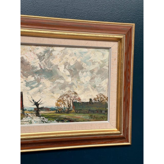 Holmult, Countryside, 1950s, Oil Painting on Canvas, Framed For Sale - Image 13 of 18
