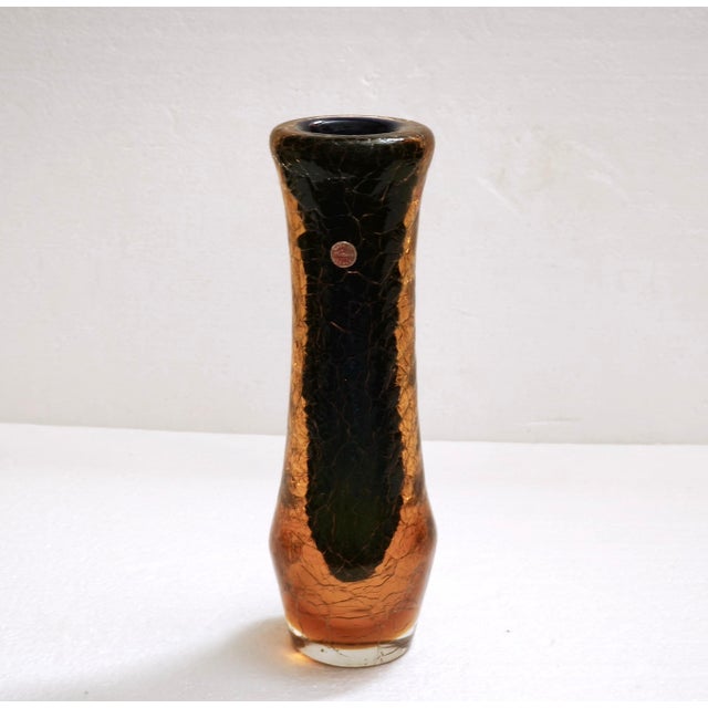Mid-Century Modern Vintage Murano Art Glass Vase, Italy, 1960s For Sale - Image 3 of 18