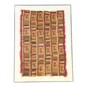 15th Century & Earlier Framed Finely Woven Pre-Columbian Pictorial Textile Chimu Musuem Quality