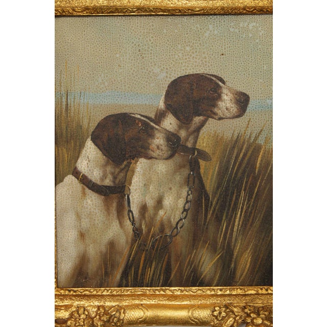 Chelsea House Decorative Framed Painting, 'Pointers' For Sale - Image 9 of 12